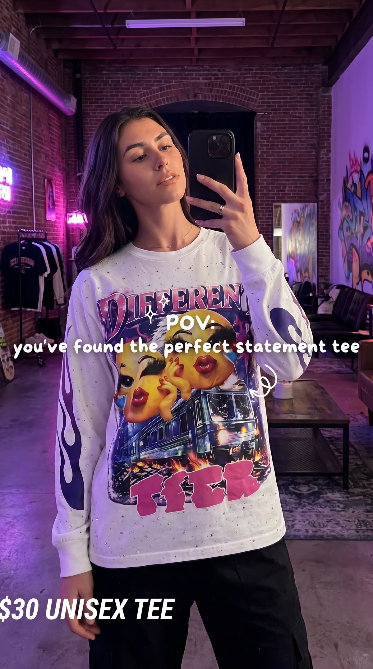 White Women-Unisex Long Sleeve T-Shirt